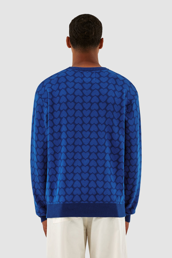 Kobe Heart Sweater - Blue/Navy