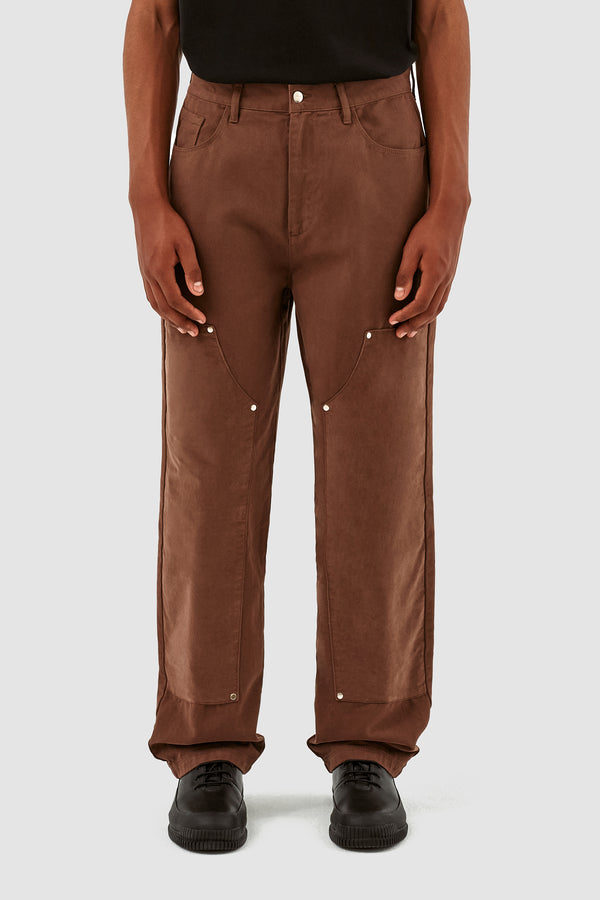 Porter Cotton Velvet Pants - Brown