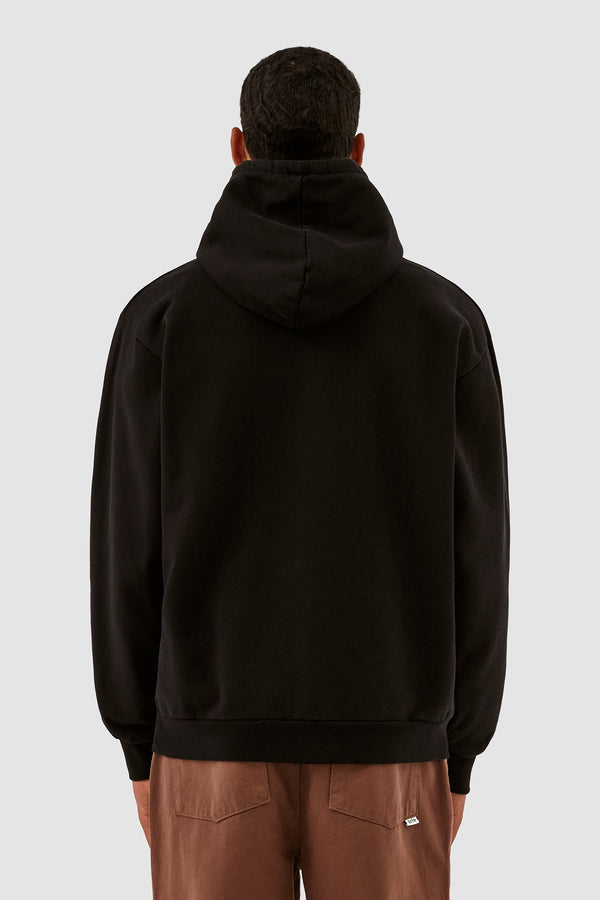 Harris Heart Logo Small Hoodie - Black