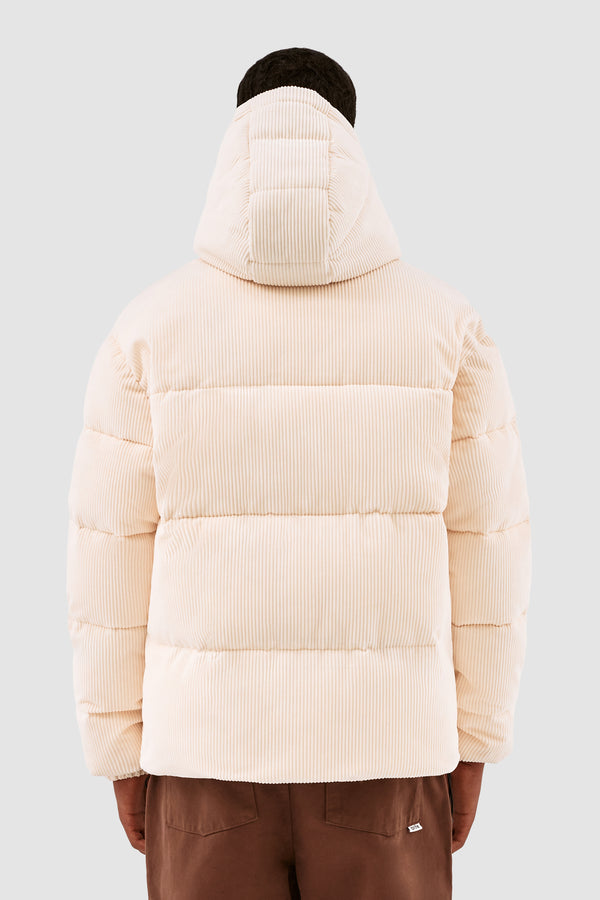 Joey Corduroy Puffer Jacket - Cream