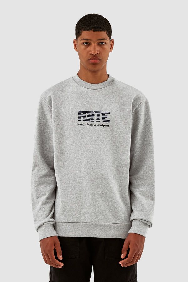 Clarck Block Logo Crewneck - Grey