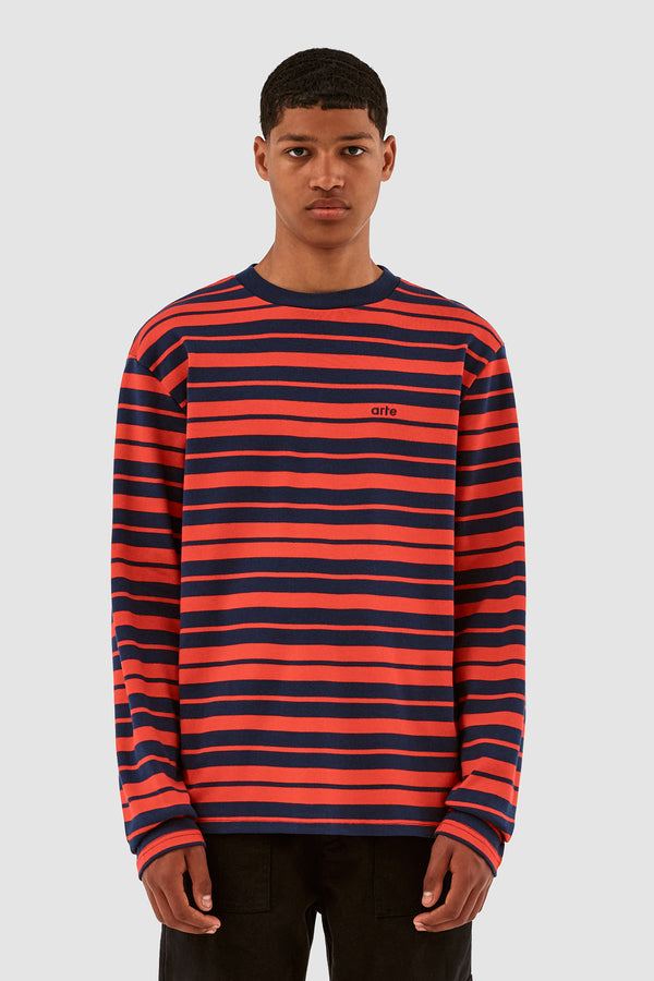 Lee Stripes Longsleeve - Navy/Red