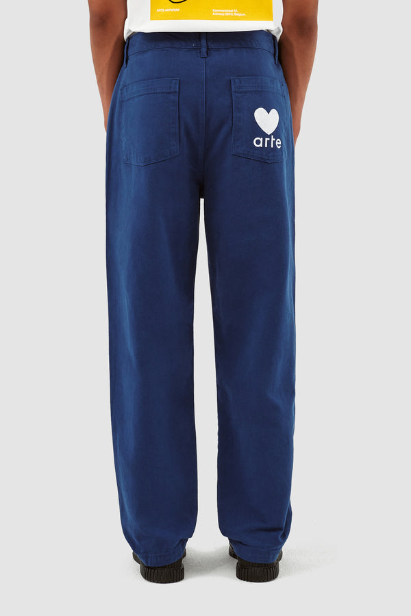 Porter Heart Pocket Pants - Navy
