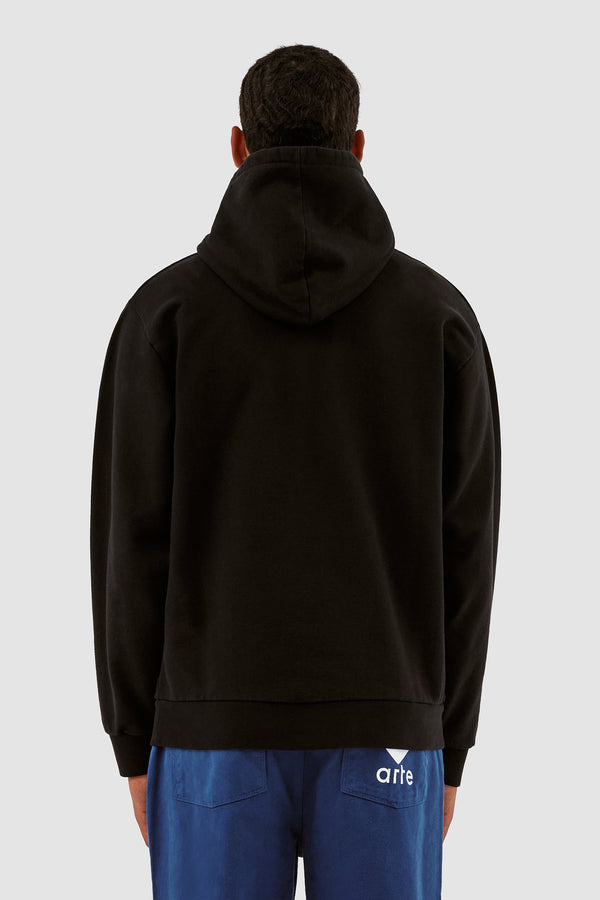 Harris Block Logo Hoodie - Black