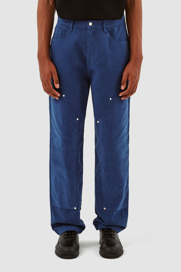 Porter Cotton Velvet Pants - Blue