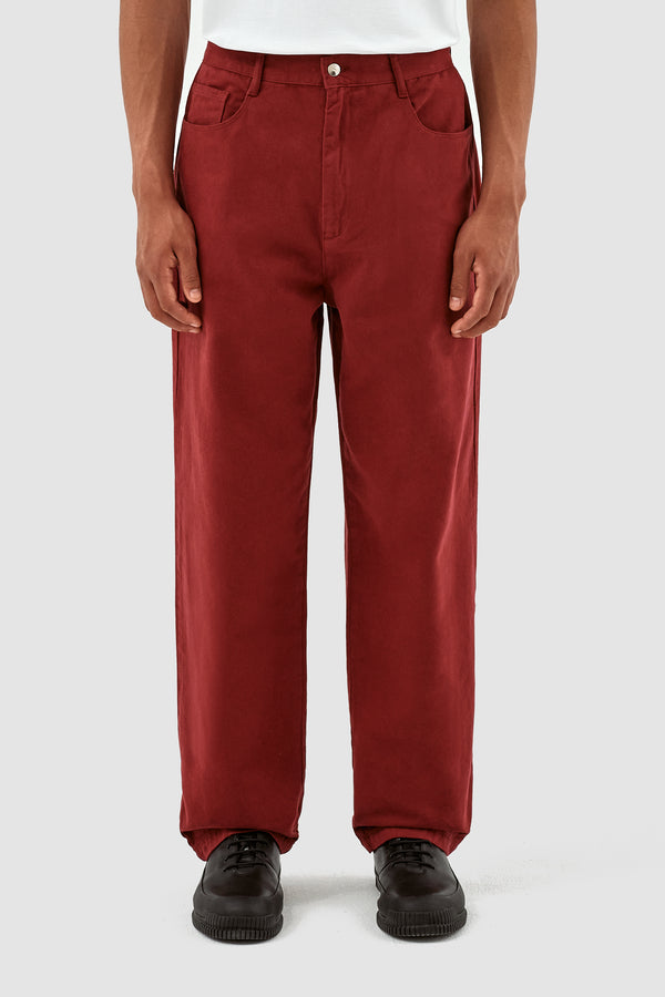 Porter Heart Pocket Pants - Bordeaux