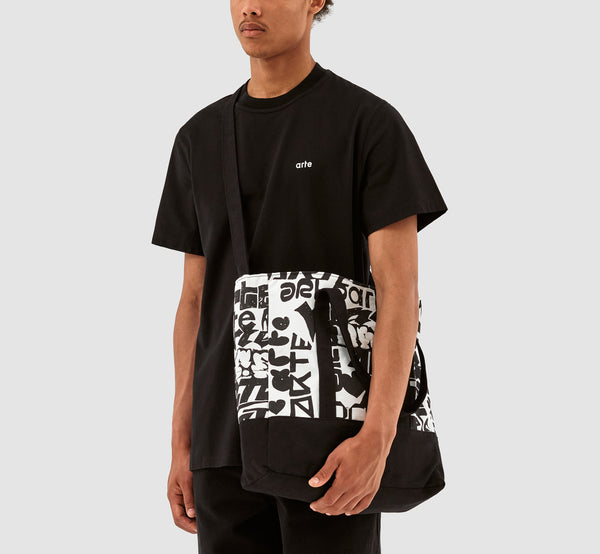 Thomas Allover Totebag - White/Black