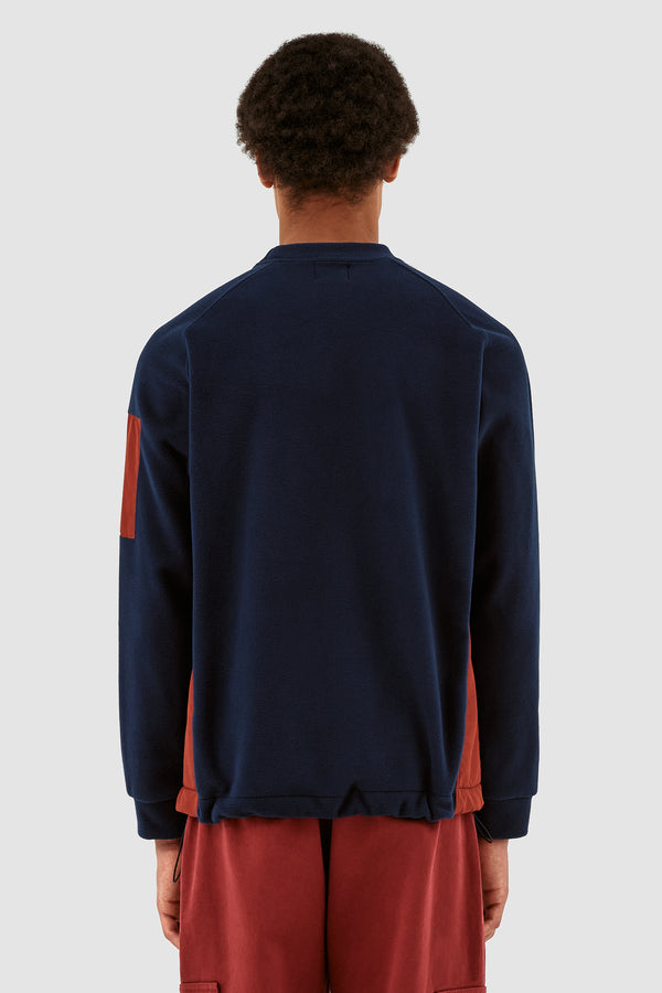 Cooper Crewneck - Navy/Bordeaux