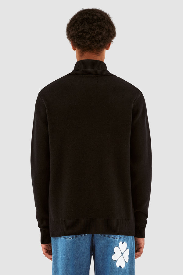 Kole Knit Turtleneck Sweater - Black