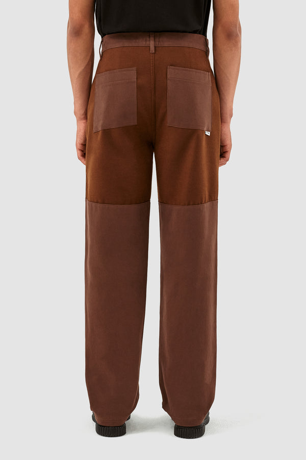 Porter Wool Cotton Pants - Brown