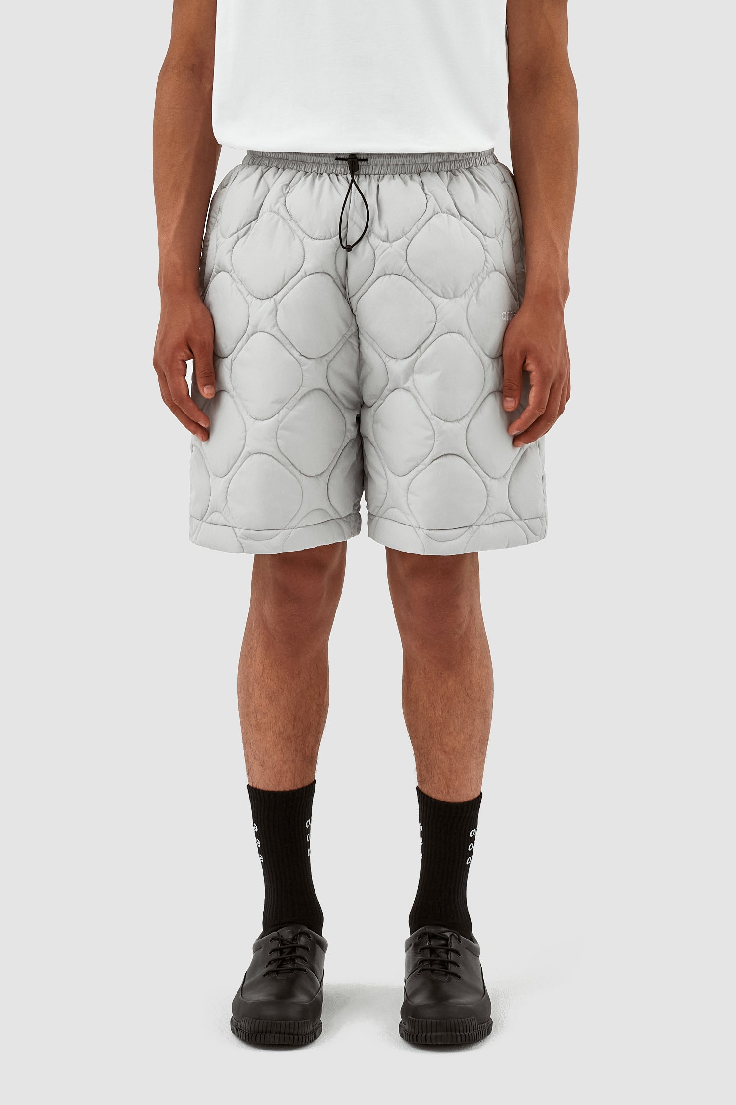 Steiner Quilted Shorts - Light Grey