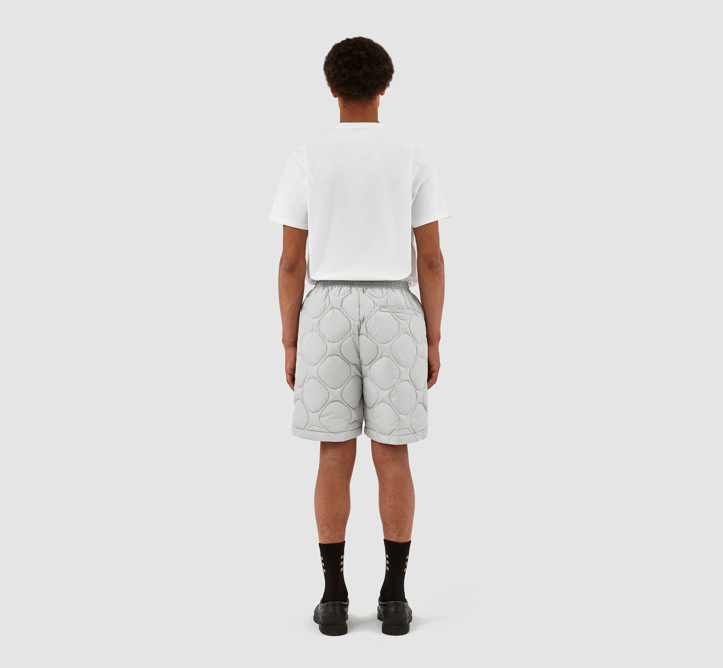 Steiner Quilted Shorts - Light Grey