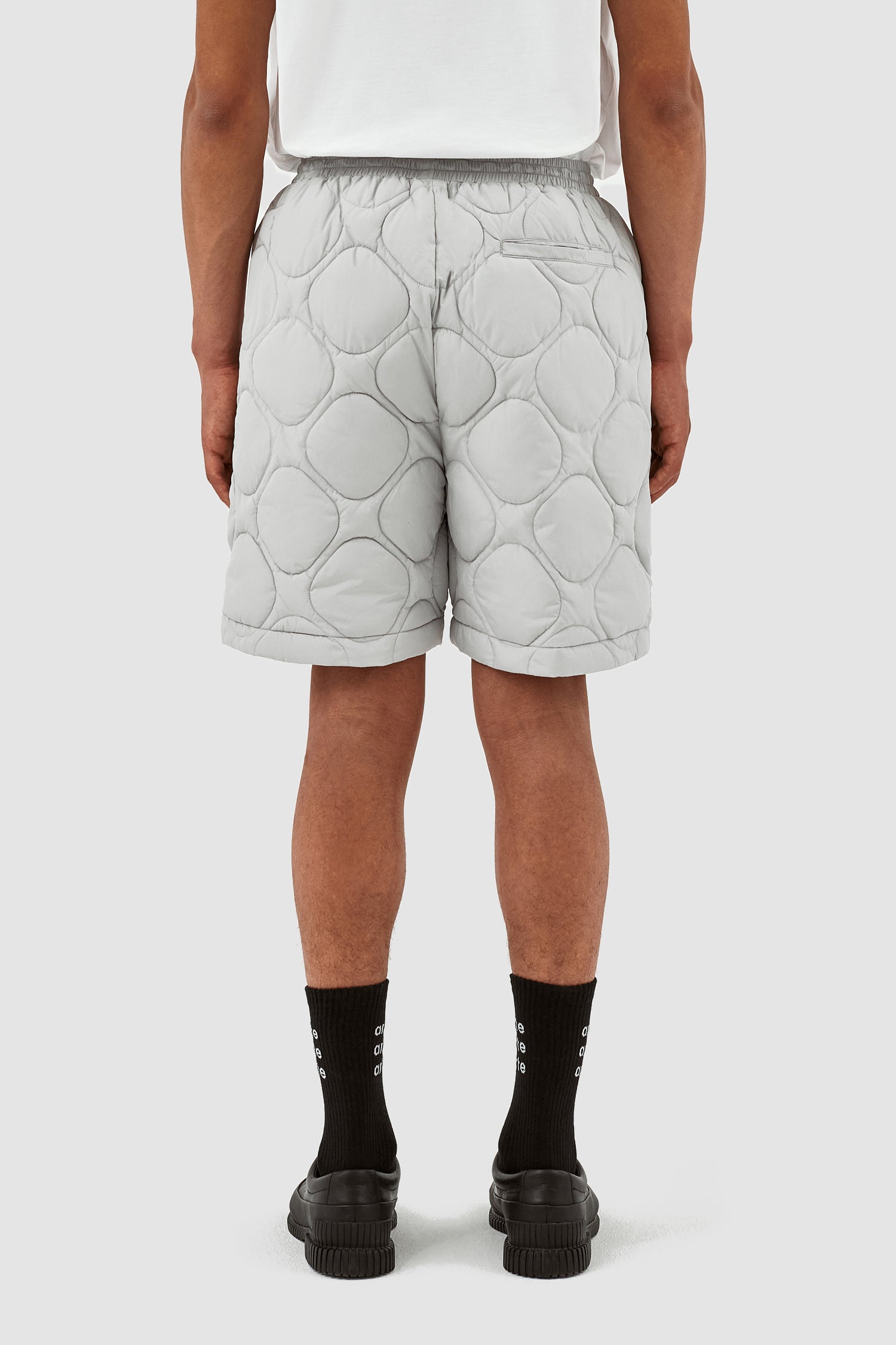 Steiner Quilted Shorts - Light Grey