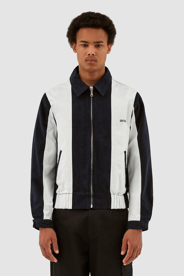 Jeffrey Stripe - Navy/White