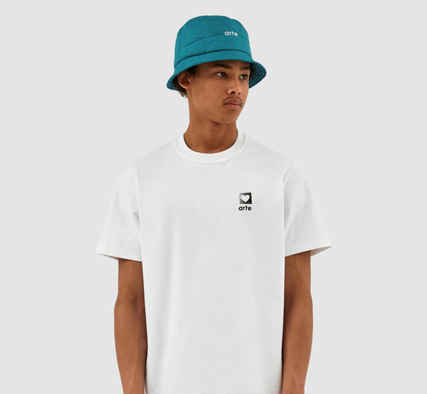 Bauhaus Quilted Bucket Hat - Lake Blue