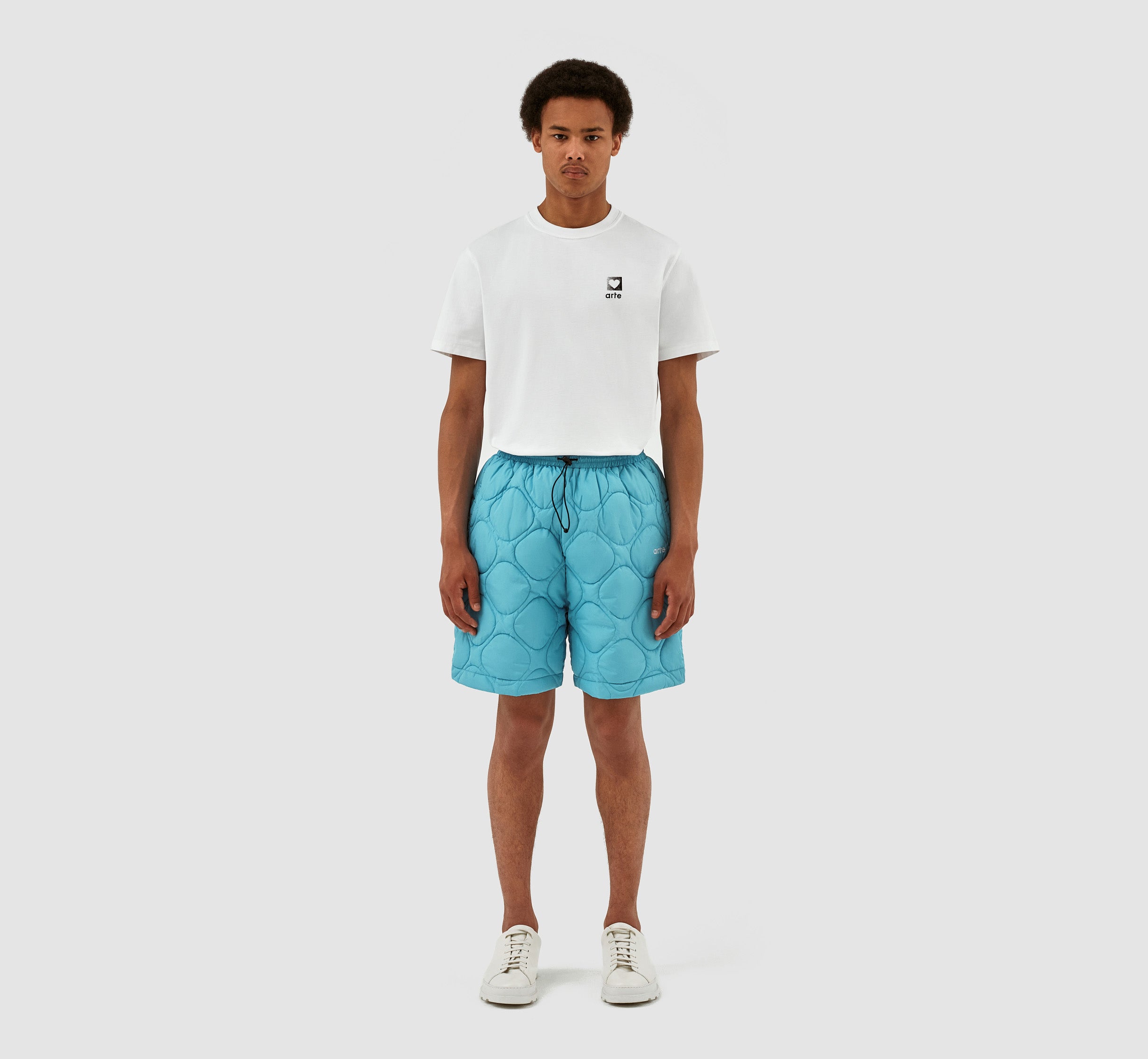 Steiner Quilted Shorts - Light Blue