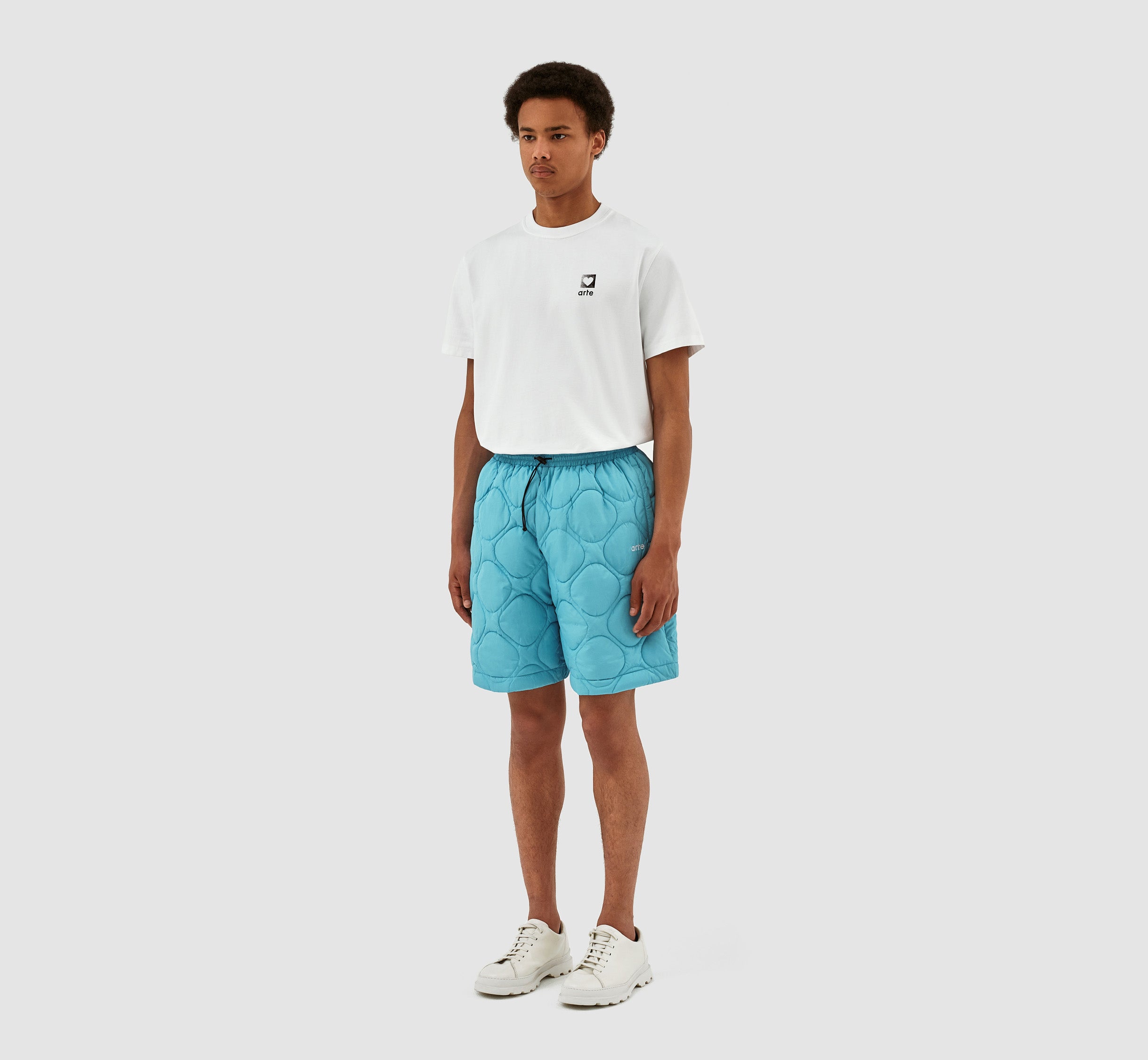 Steiner Quilted Shorts - Light Blue