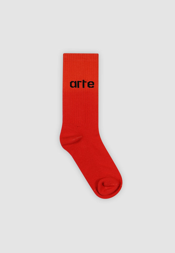Paly Fade Socks - Red