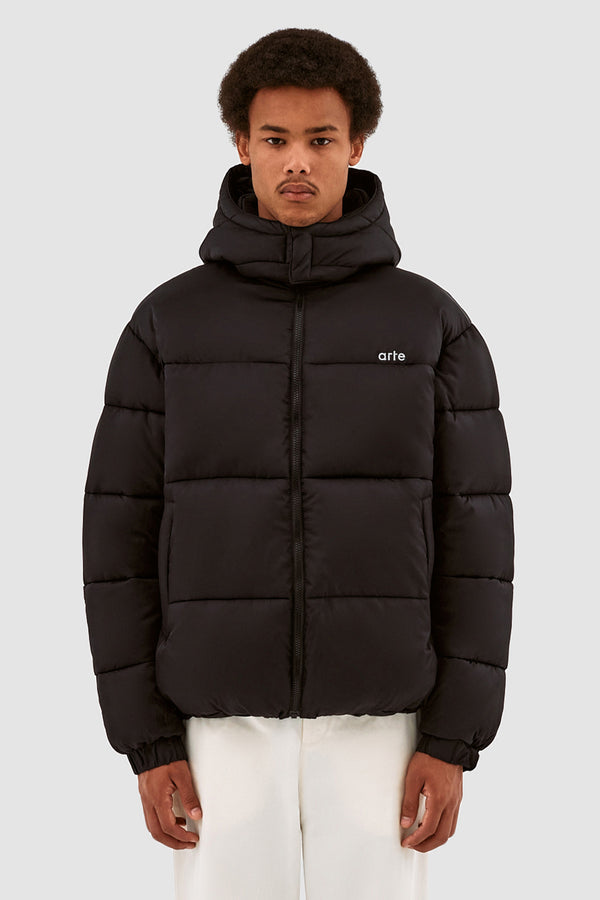 Joey Reversible Puffer Jacket - Black