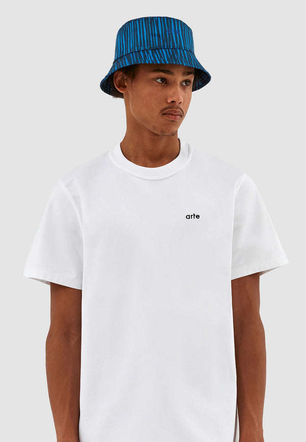 Bell Stripe Buckethat - Navy/Blue