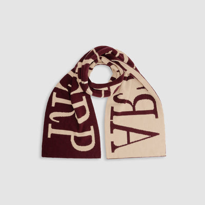 Alex Antwerp Scarf - Bordeaux/Dark Cream
