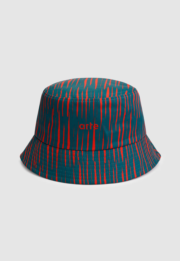 Bell Stripe Buckethat - Navy/Bordeaux