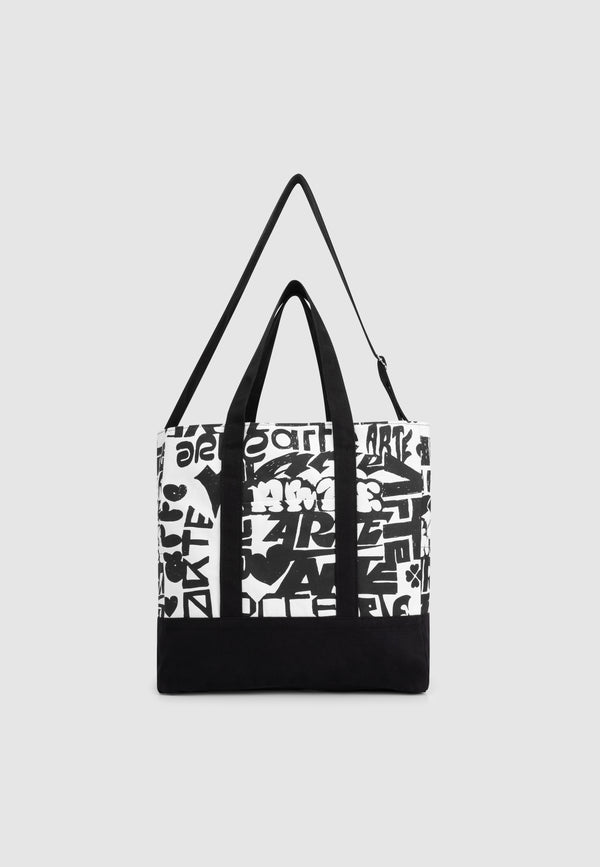 Thomas Allover Totebag - White/Black