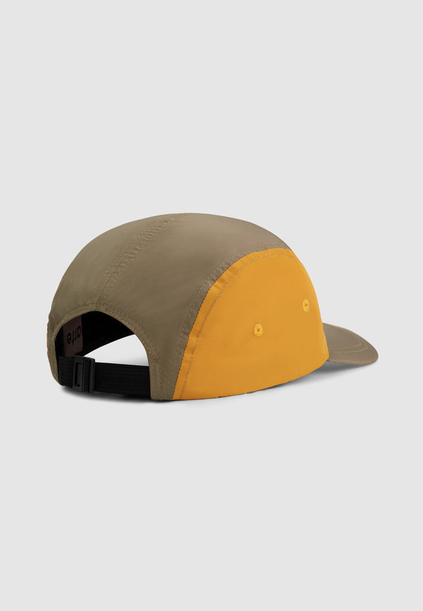 Clover Colorblock Cap - Orange/Grey