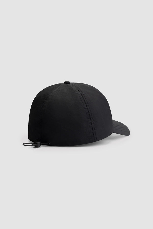 Cane Drawstring Cap - Black