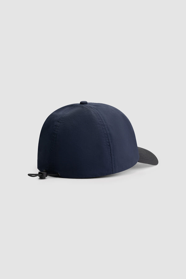 Cane Drawstring Cap - Navy/Black