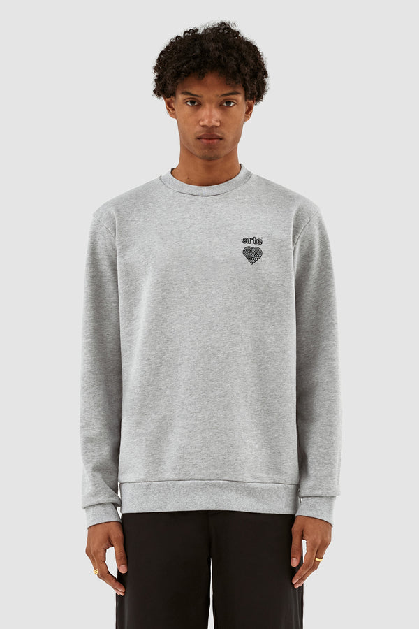 Conrad Heart Logo Crewneck - Grey