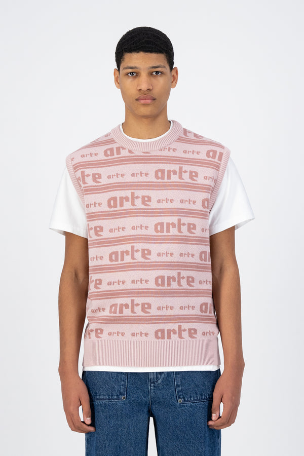 Karl Allover Knit - Pink