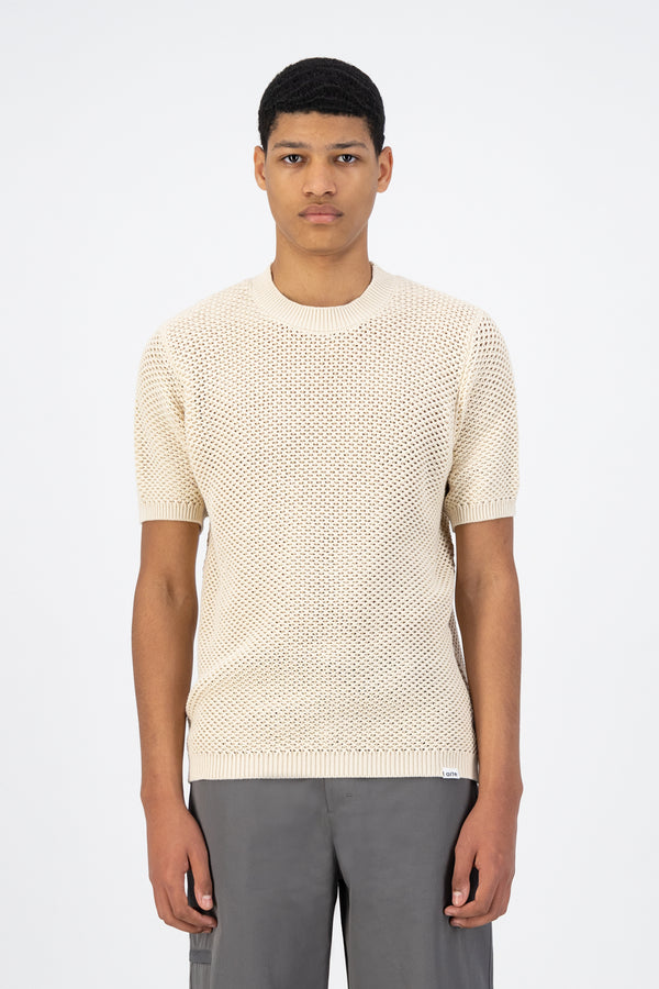 Kiewic Knit T-shirt - Cream