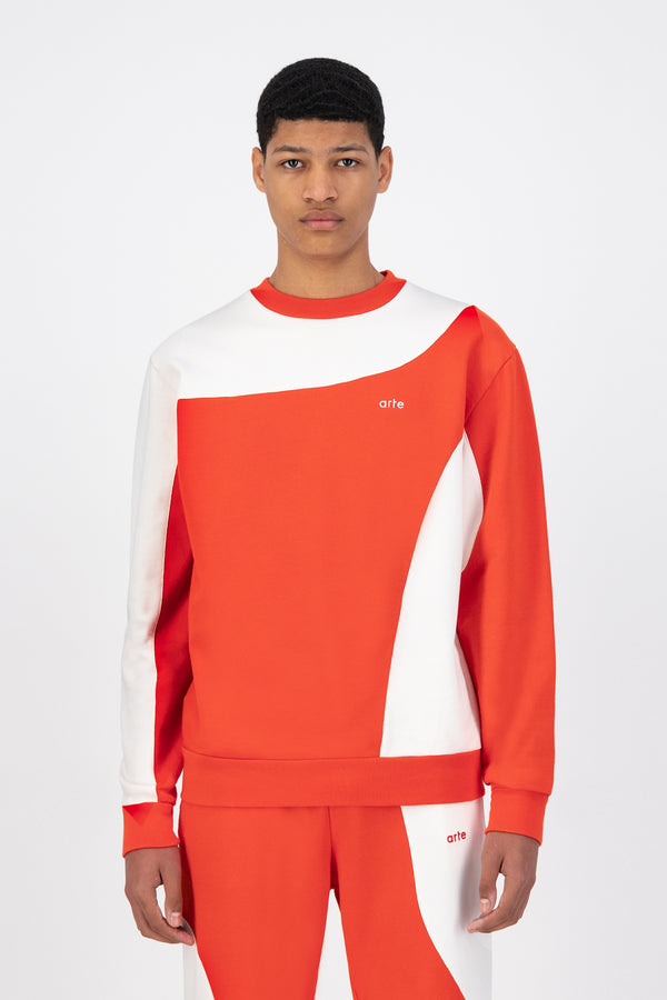 Cruz Ciclo Sweater - Red/White