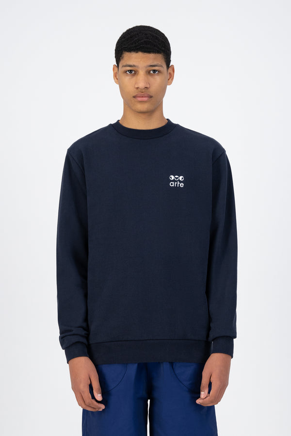 Cruz Triple Crewneck - Navy