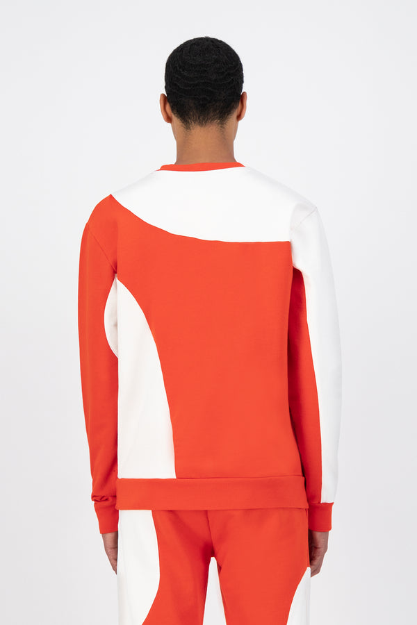 Cruz Ciclo Sweater - Red/White