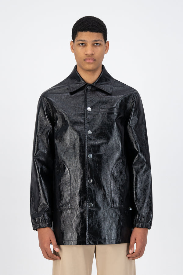 Joe Patent Jacket - Black