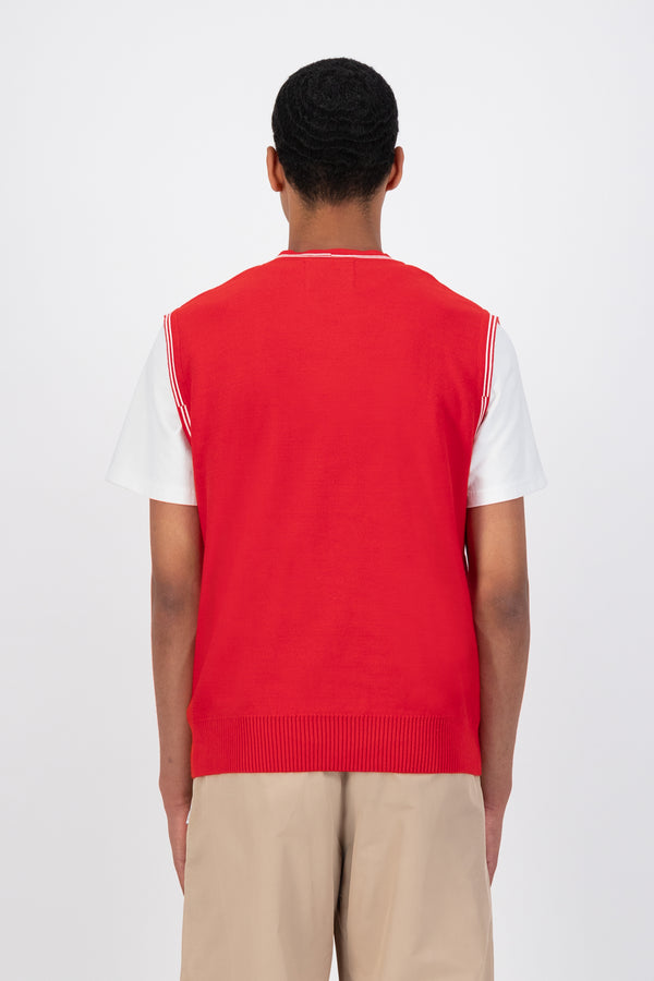 Karl Logo Knit - Red/White