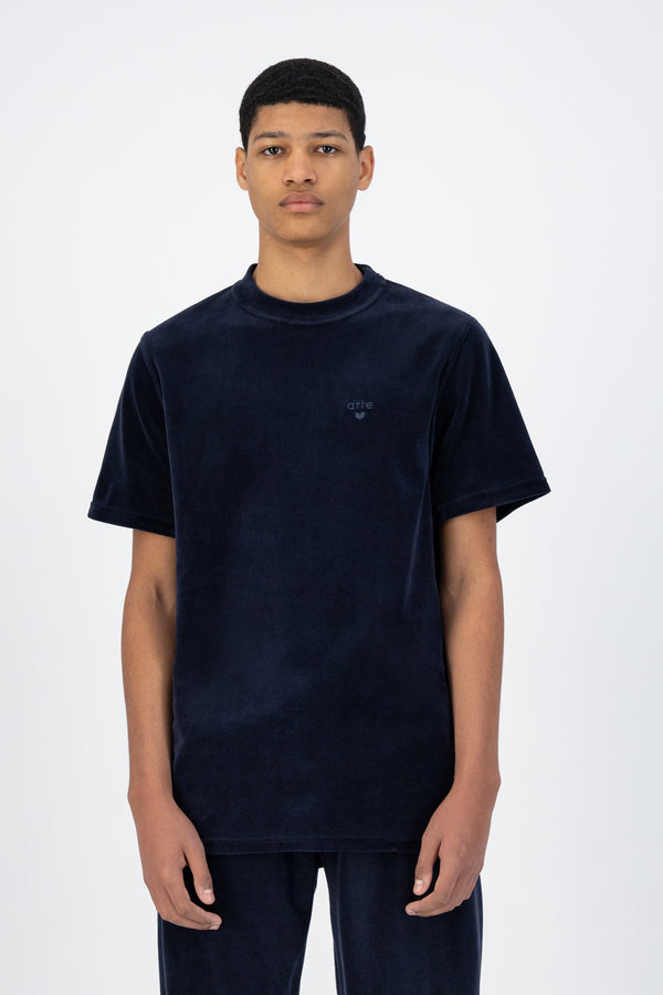 Tsai Velvet T-shirt - Navy