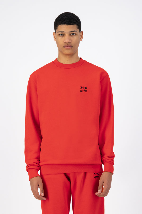 Cruz Triple Crewneck - Red