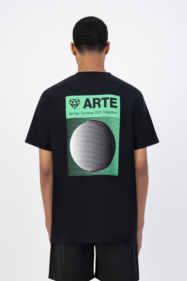 Tzara Back Ciclo T-shirt - Black