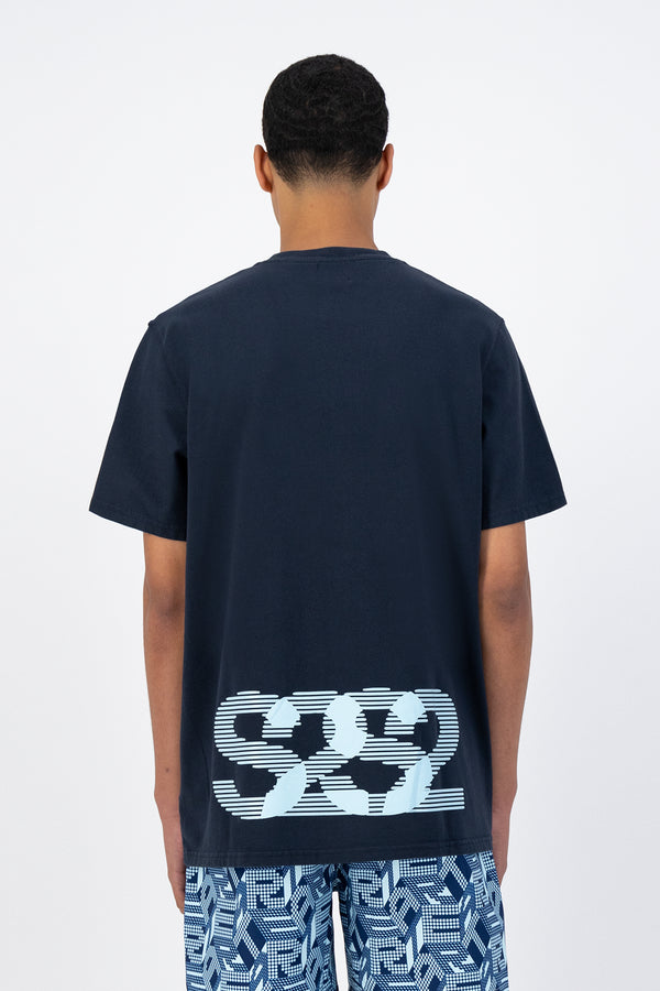 Tzara Back SS22 T-shirt - Navy