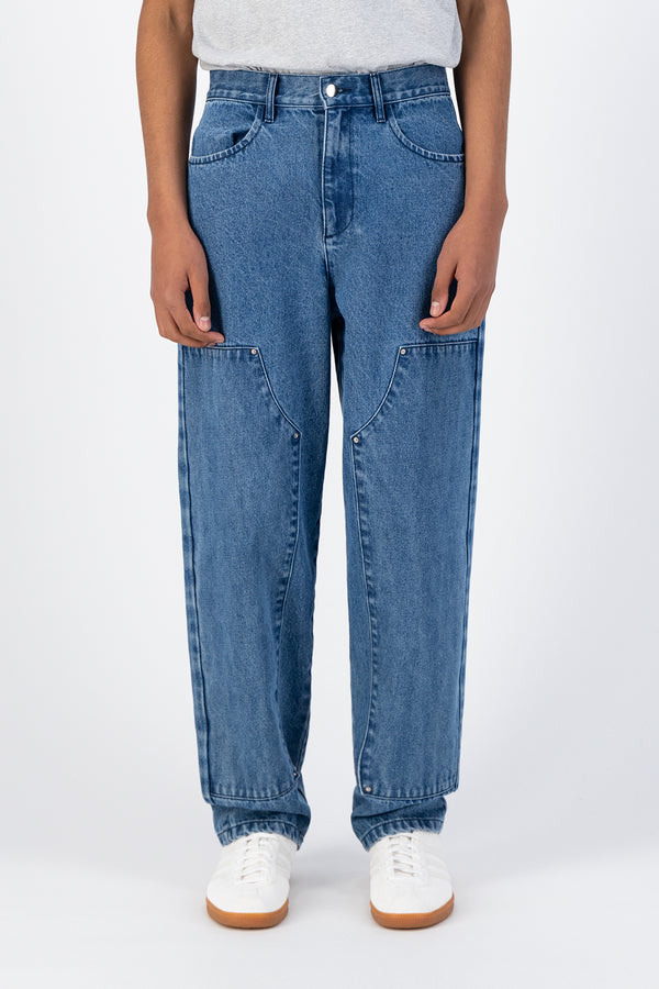 Porter Pants - Denim (Light Bleach)