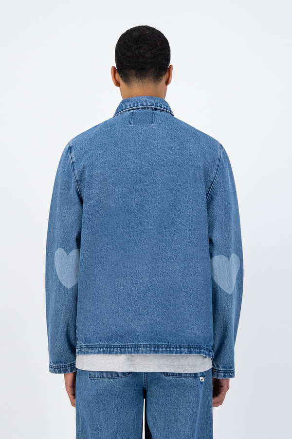 Julio Heart Jacket - Denim Light Bleach