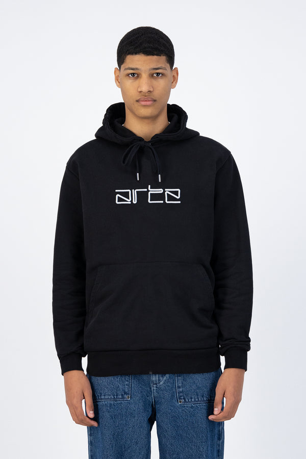 Hulton Logo Hoodie - Black