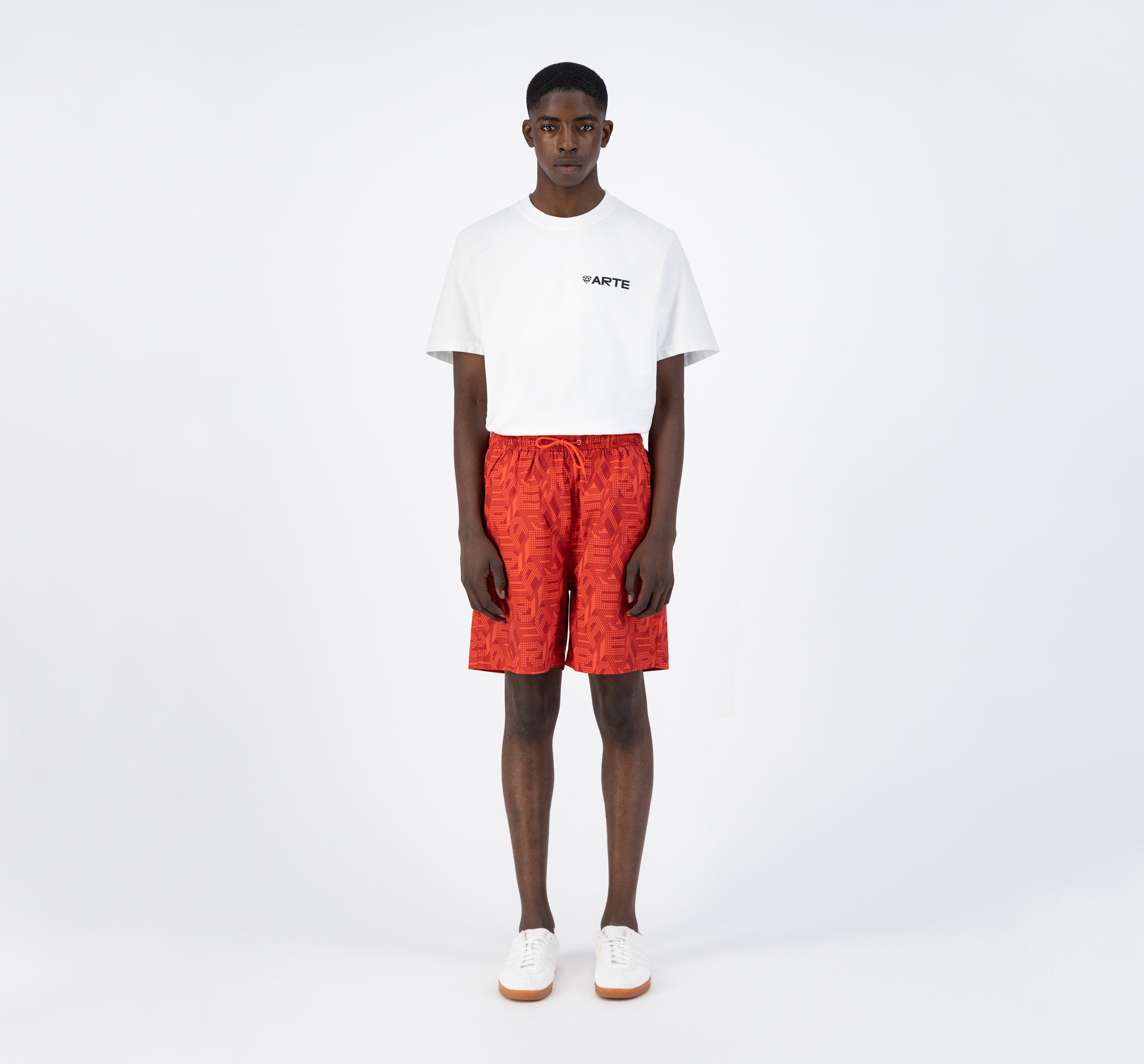 Soto Allover Short - Red/Dark Red