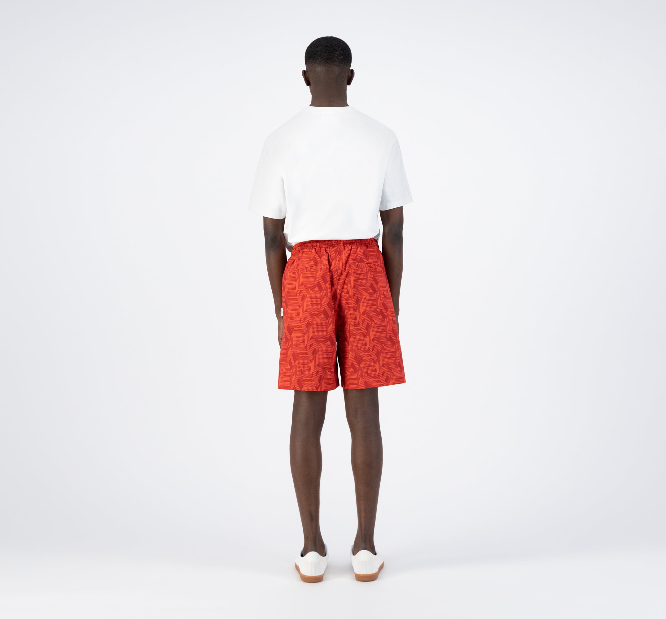 Soto Allover Short - Red/Dark Red