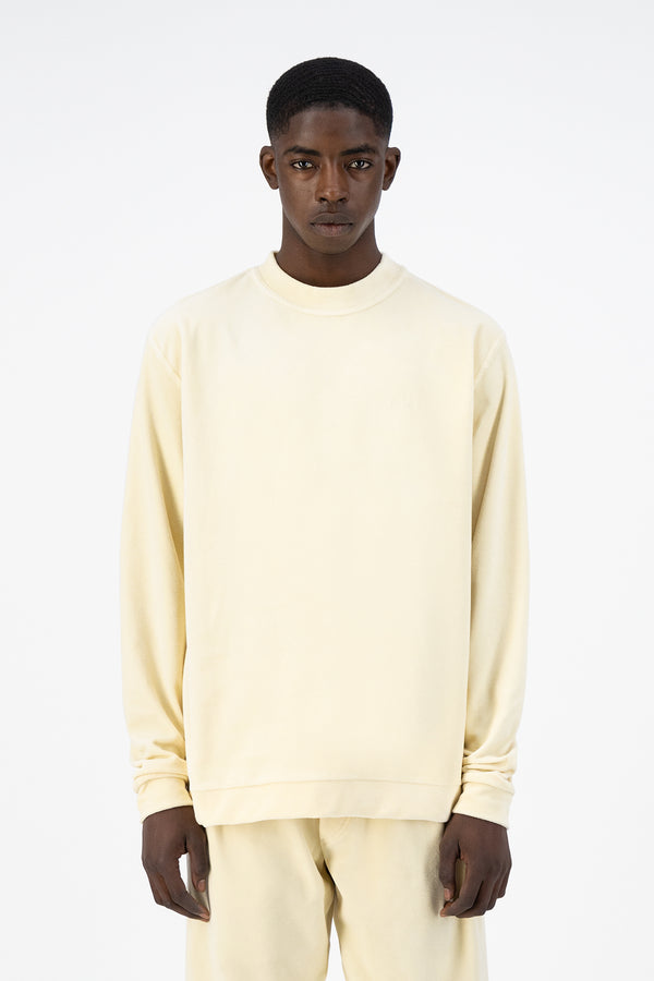 Chasen Velvet Crewneck - Cream