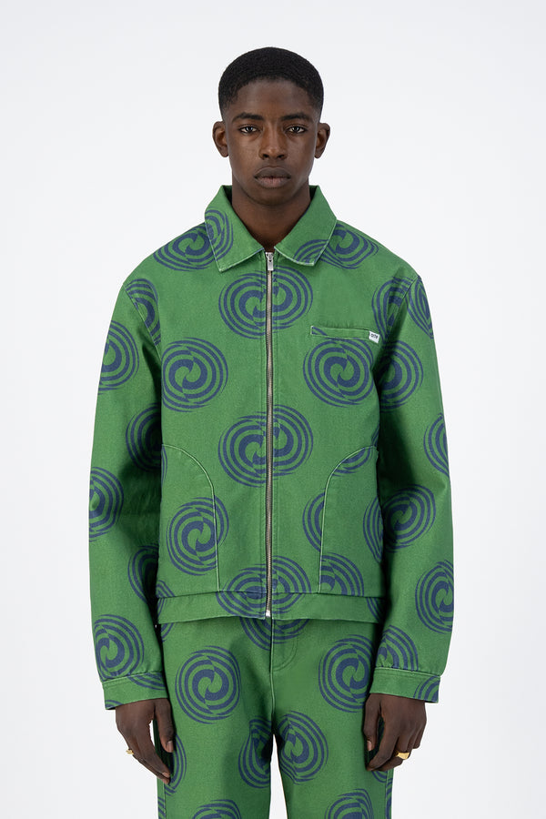 Janco Swirl Jacket - Green/Navy