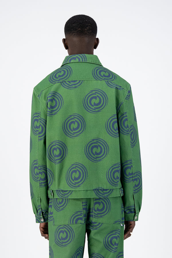 Janco Swirl Jacket - Green/Navy